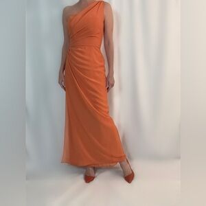 After Six Vibrant Orange Dress